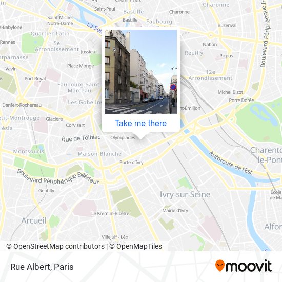 Rue Albert map
