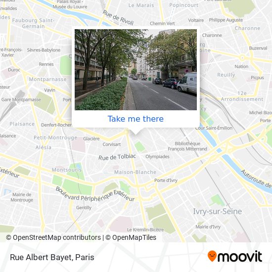 Mapa Rue Albert Bayet