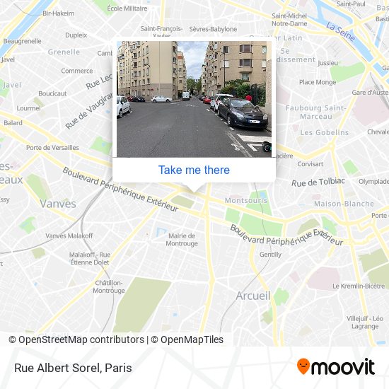 Mapa Rue Albert Sorel