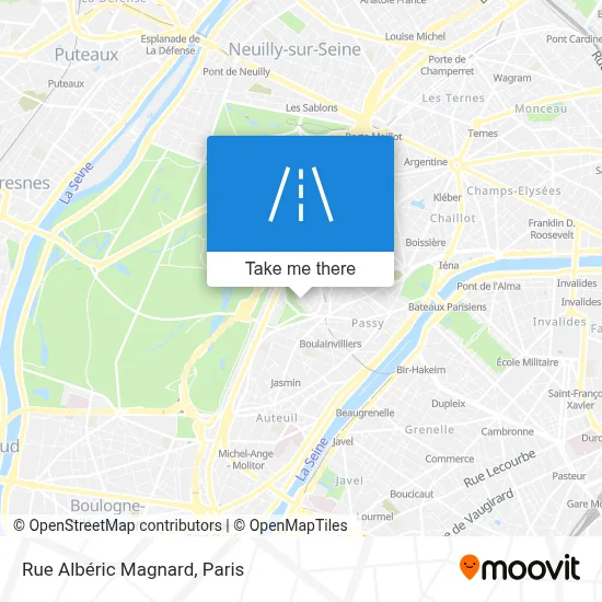 Rue Albéric Magnard map