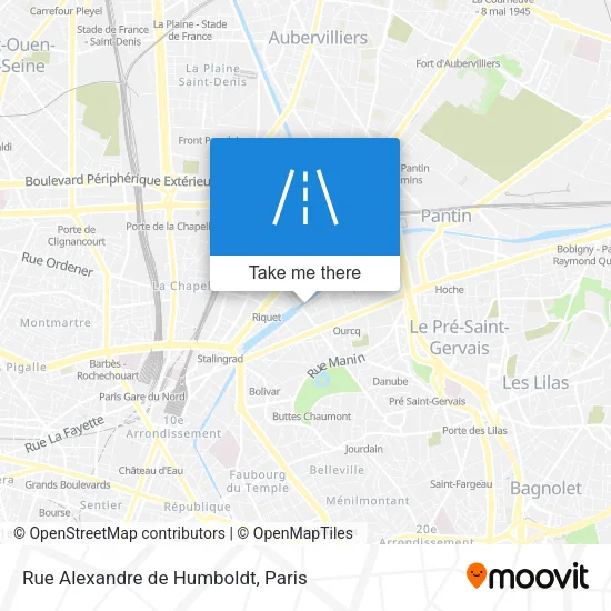 Rue Alexandre de Humboldt map