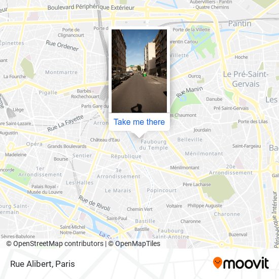 Mapa Rue Alibert