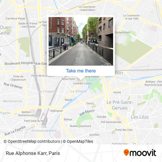 Mapa Rue Alphonse Karr