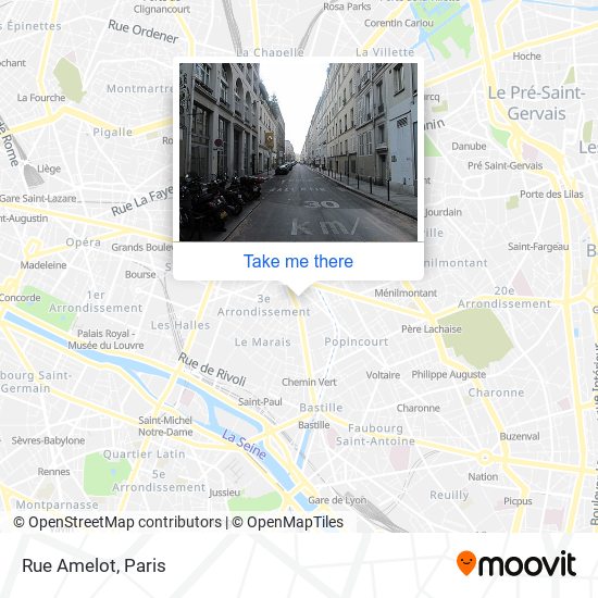 Mapa Rue Amelot
