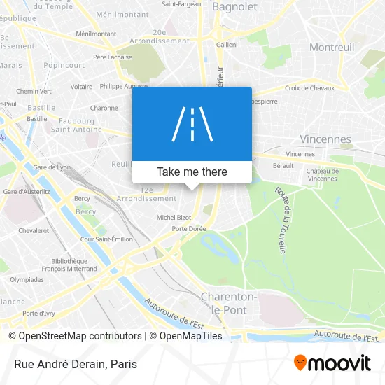 Rue André Derain map