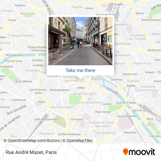 Rue André Mazet map