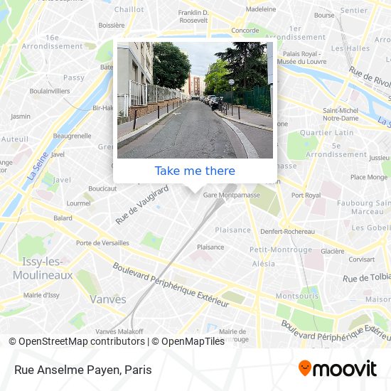 Mapa Rue Anselme Payen