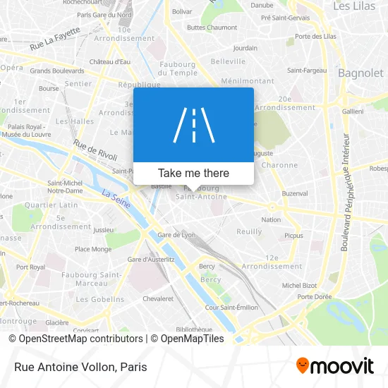 Rue Antoine Vollon map