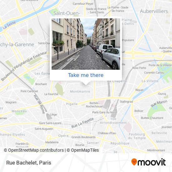 Mapa Rue Bachelet