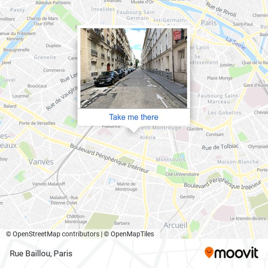 Rue Baillou map