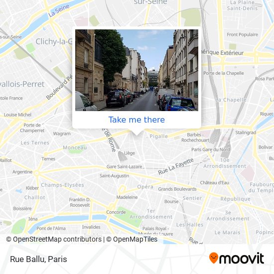 Mapa Rue Ballu
