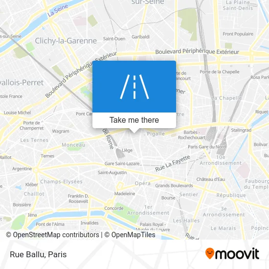 Rue Ballu map