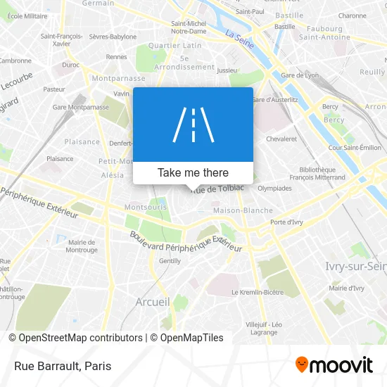 Rue Barrault map