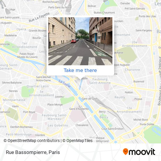 Rue Bassompierre map