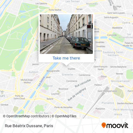Mapa Rue Béatrix Dussane