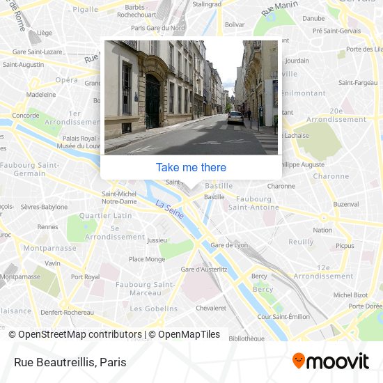Rue Beautreillis map