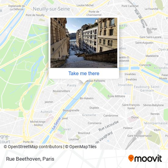 Rue Beethoven map