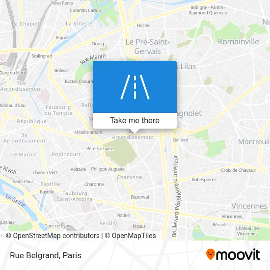 Rue Belgrand map