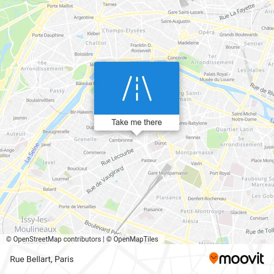 Rue Bellart map
