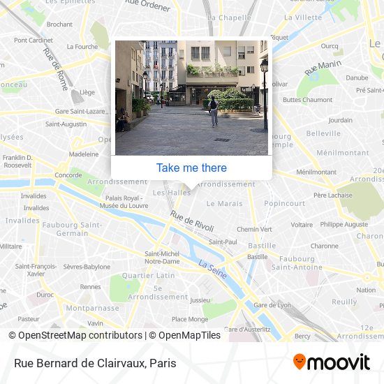 Mapa Rue Bernard de Clairvaux