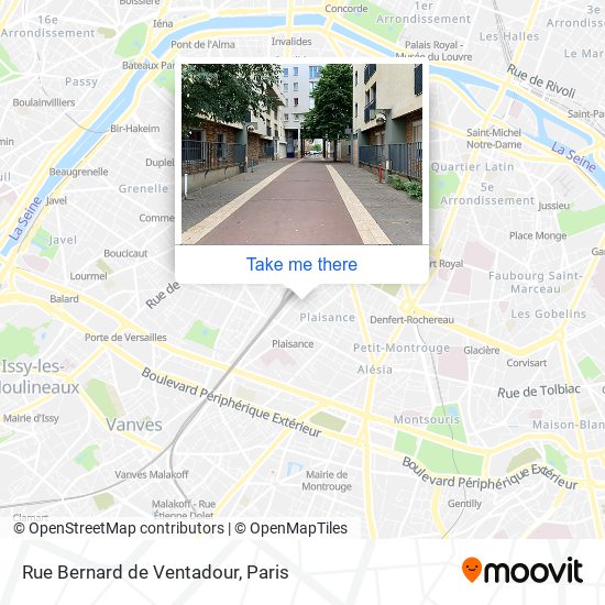 Mapa Rue Bernard de Ventadour