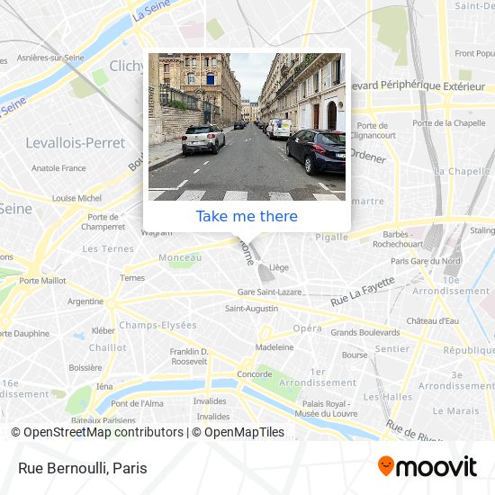 Mapa Rue Bernoulli