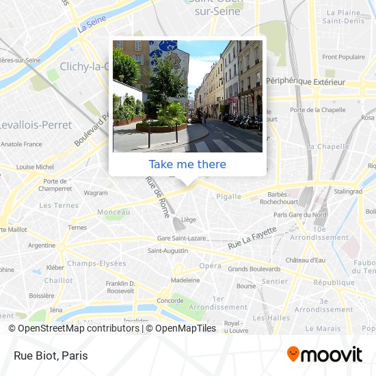 Rue Biot map