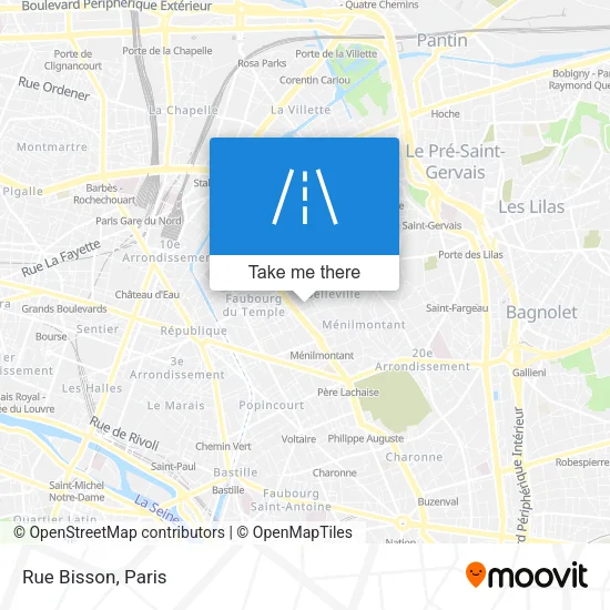 Rue Bisson map
