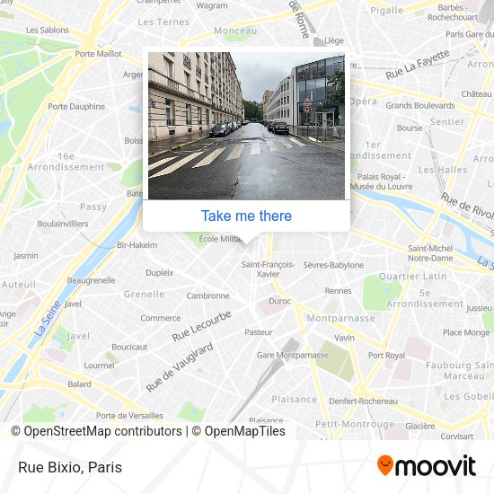 Rue Bixio map