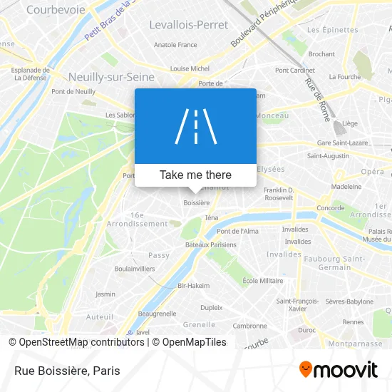 Rue Boissière map
