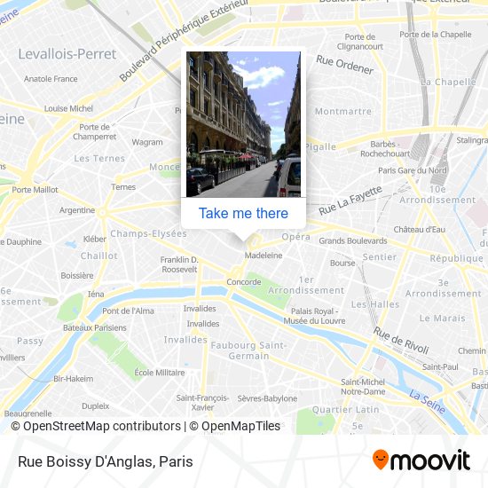 Rue Boissy D'Anglas map