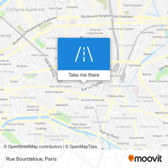 Rue Bourdaloue map