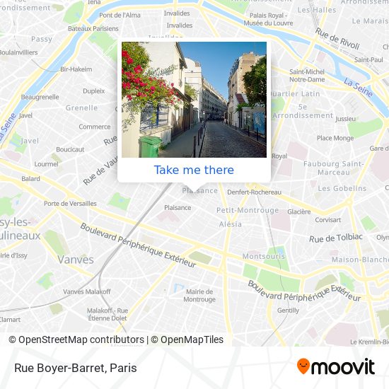 Rue Boyer-Barret map