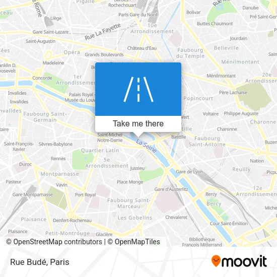 Rue Budé map