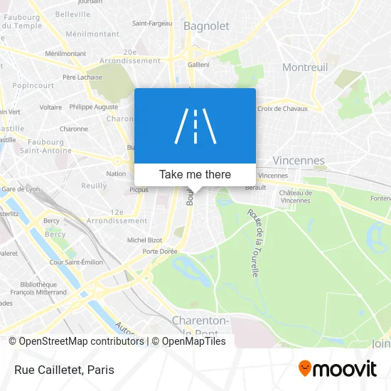 Rue Cailletet map