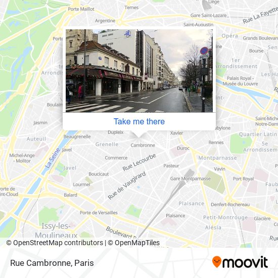 Mapa Rue Cambronne