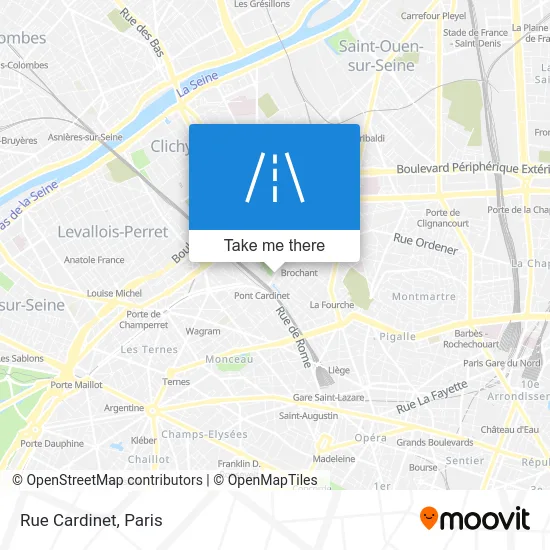 Rue Cardinet map