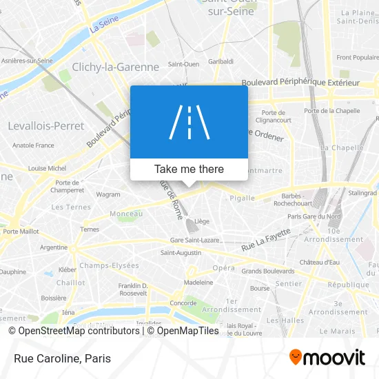 Rue Caroline map