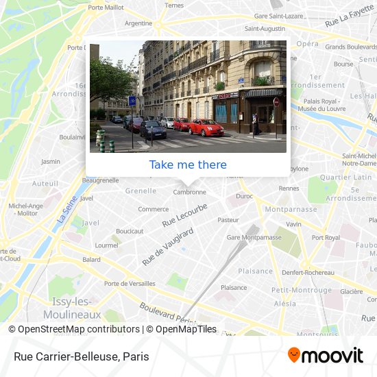 Mapa Rue Carrier-Belleuse