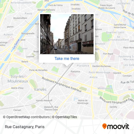Rue Castagnary map