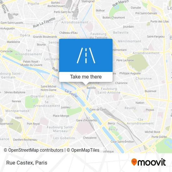 Rue Castex map