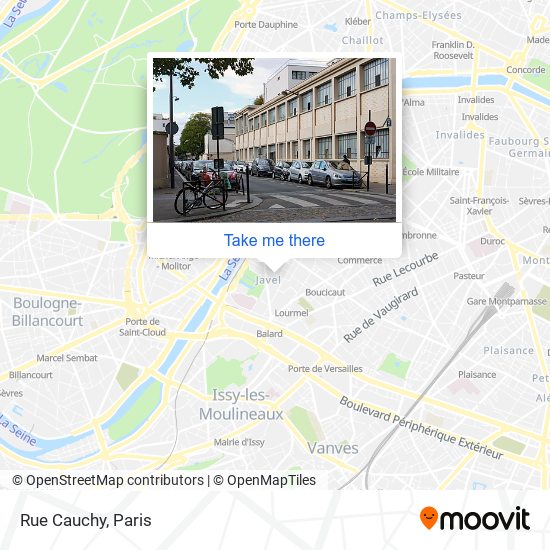 Rue Cauchy map