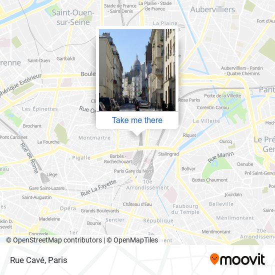 Mapa Rue Cavé