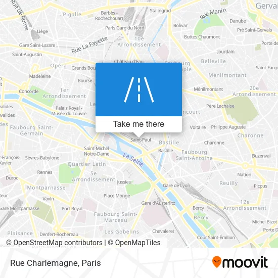 Rue Charlemagne map