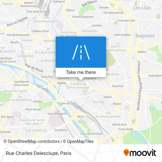 Rue Charles Delescluze map