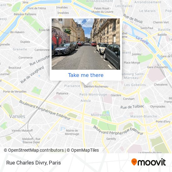 Mapa Rue Charles Divry