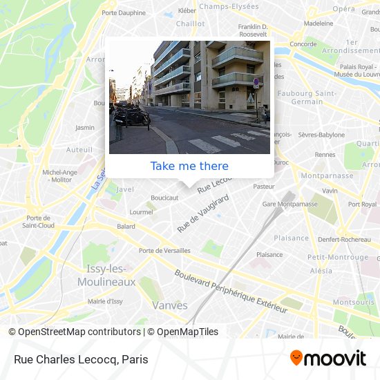 Mapa Rue Charles Lecocq