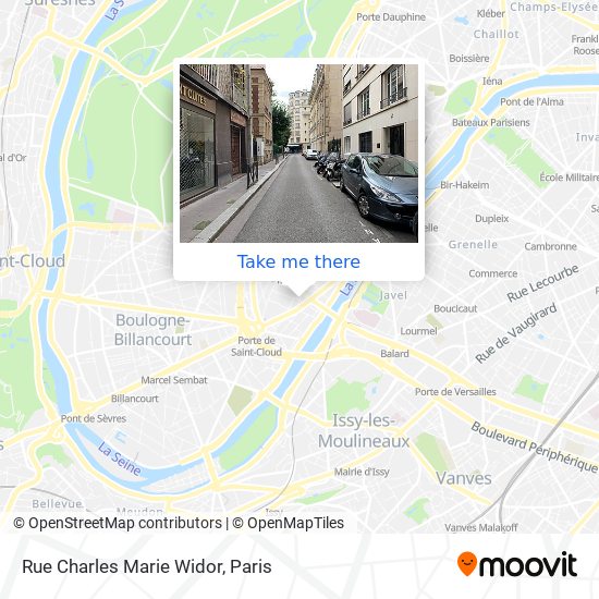 Rue Charles Marie Widor map