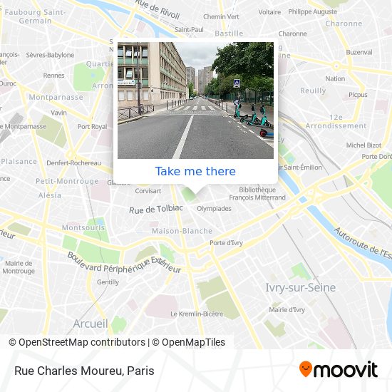 Mapa Rue Charles Moureu