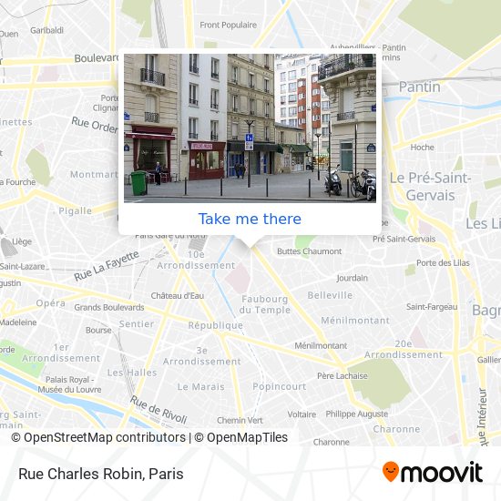 Rue Charles Robin map